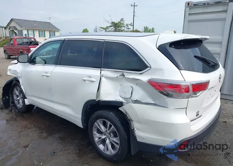 2015 Toyota Highlander Xle V6 z USA, uszkodzony, nr VIN 5TDJKRFH2FS131663